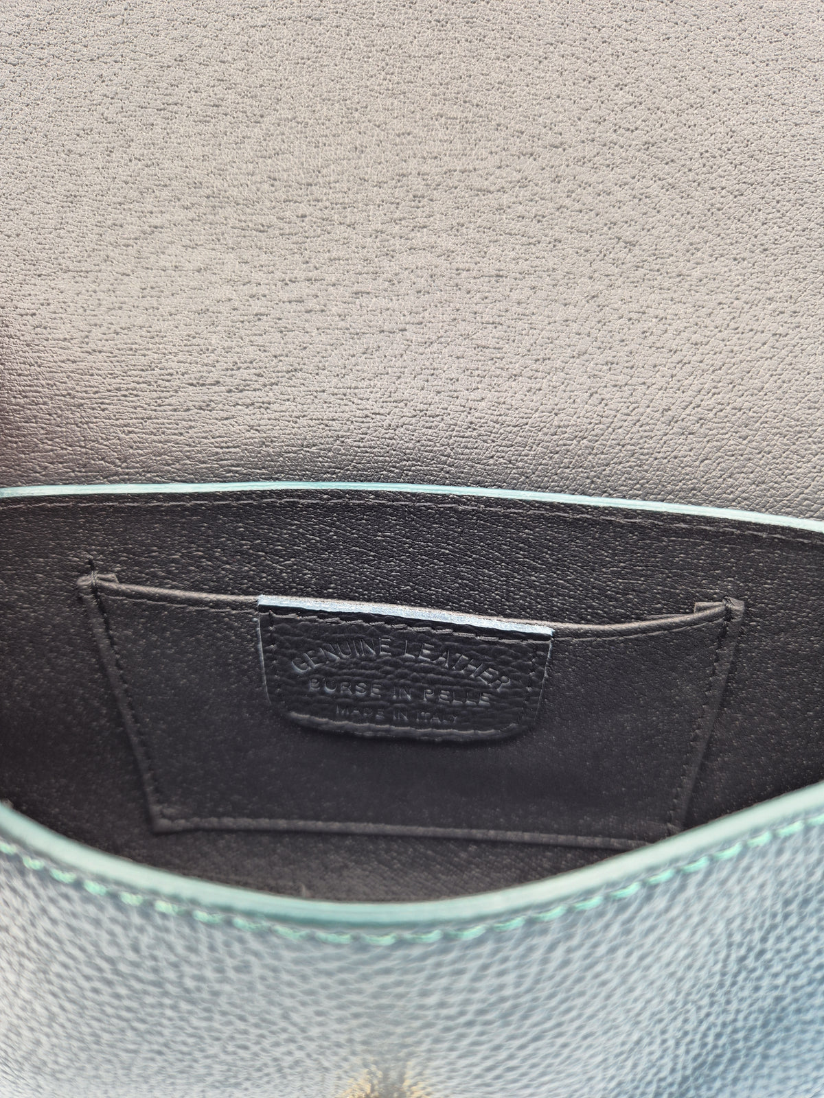 Paco Leather Half Moon Shoulder Bag ~ Duck Blue