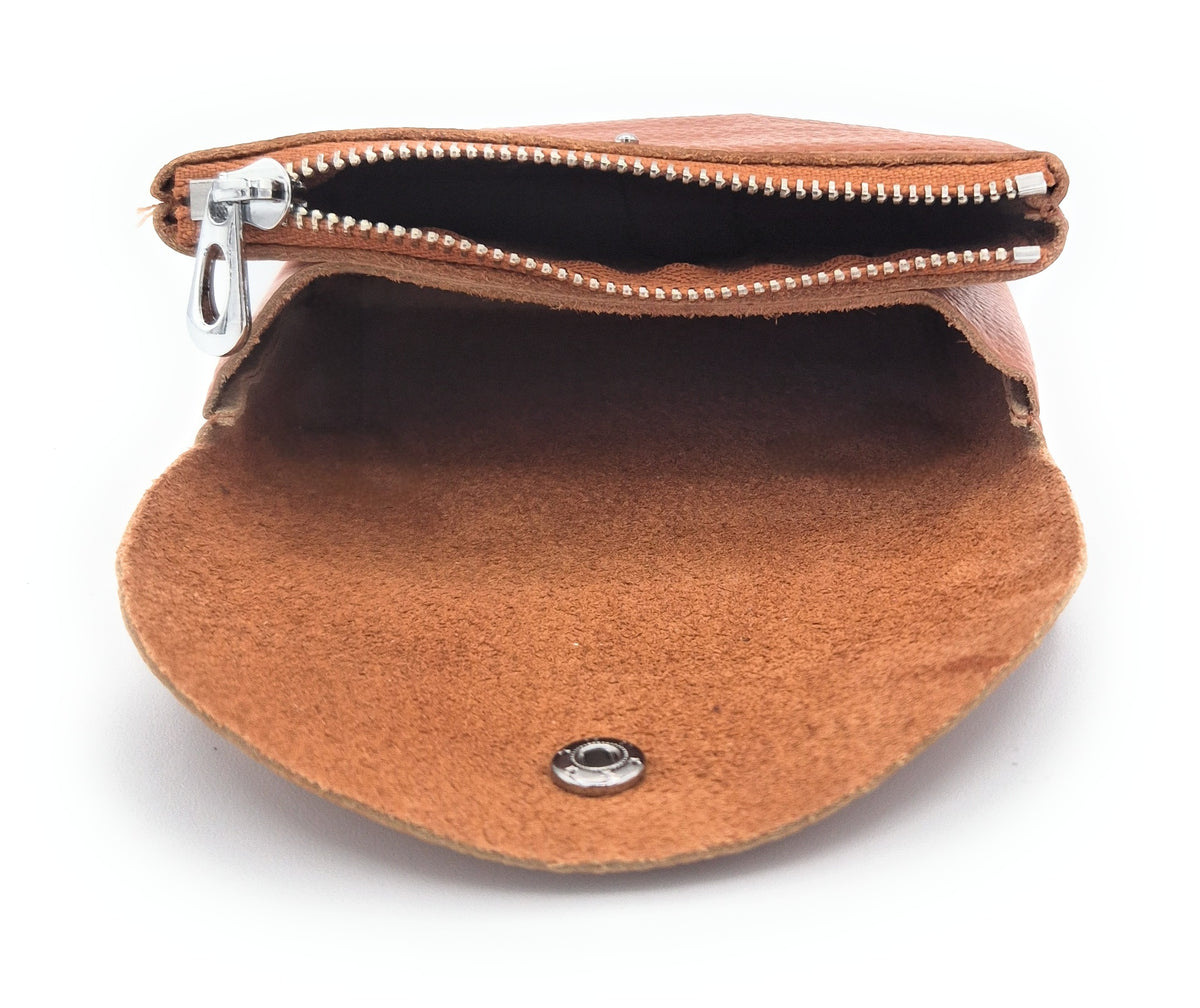 Porte-monnaie Anaba en cuir ~ Camel