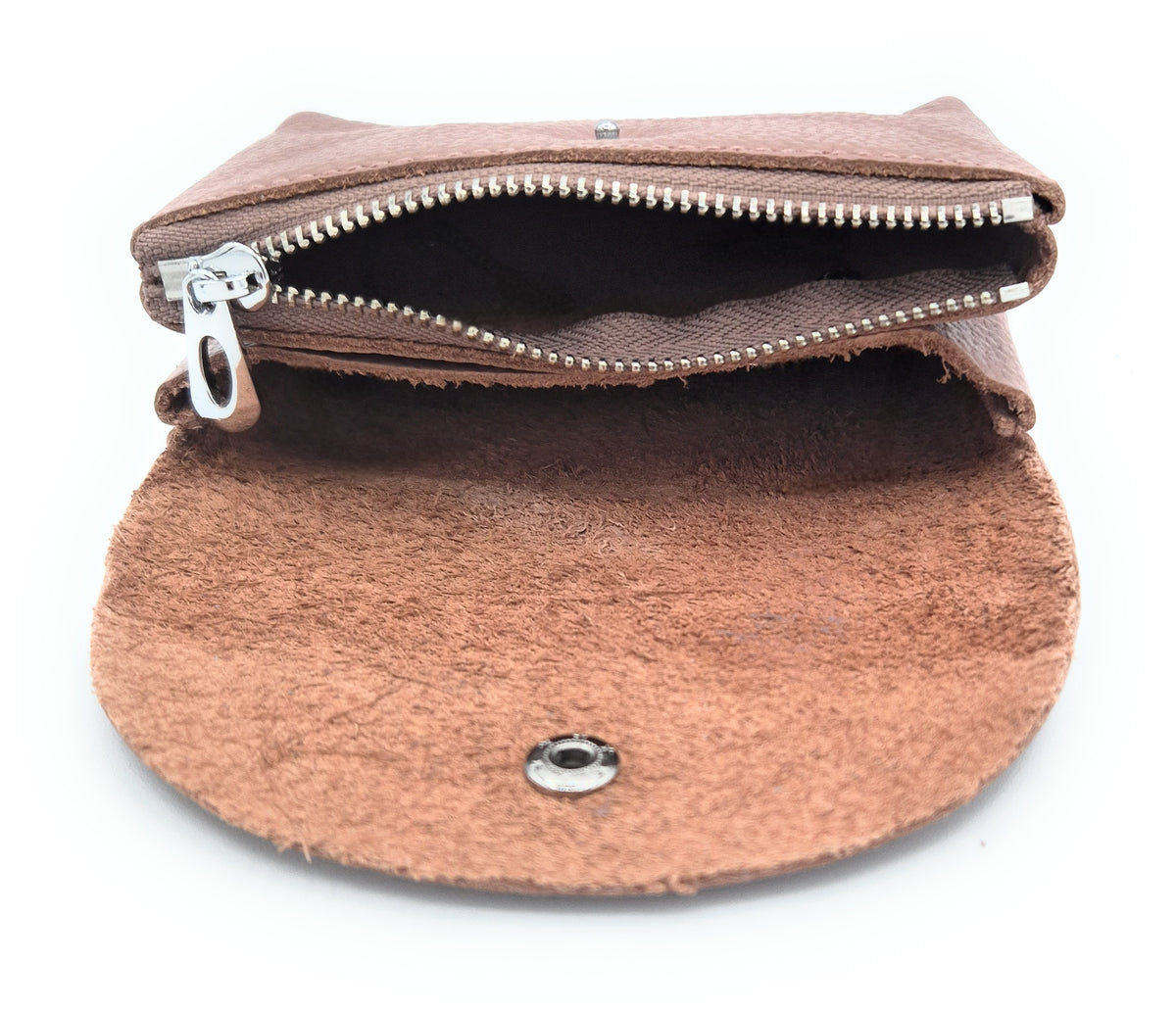 Porte-monnaie Anaba en cuir ~ Taupe