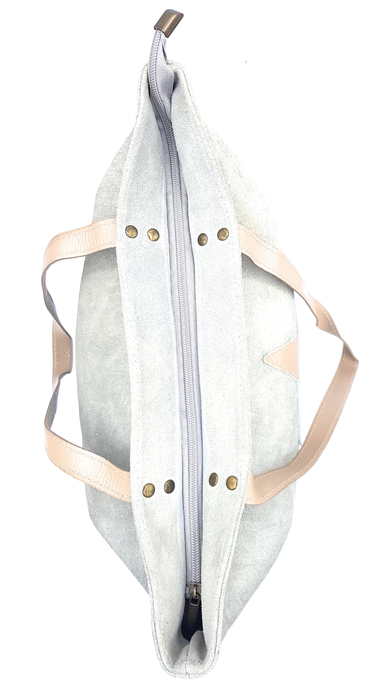 Sac shopper Aranck en cuir suèdé ~ Gris