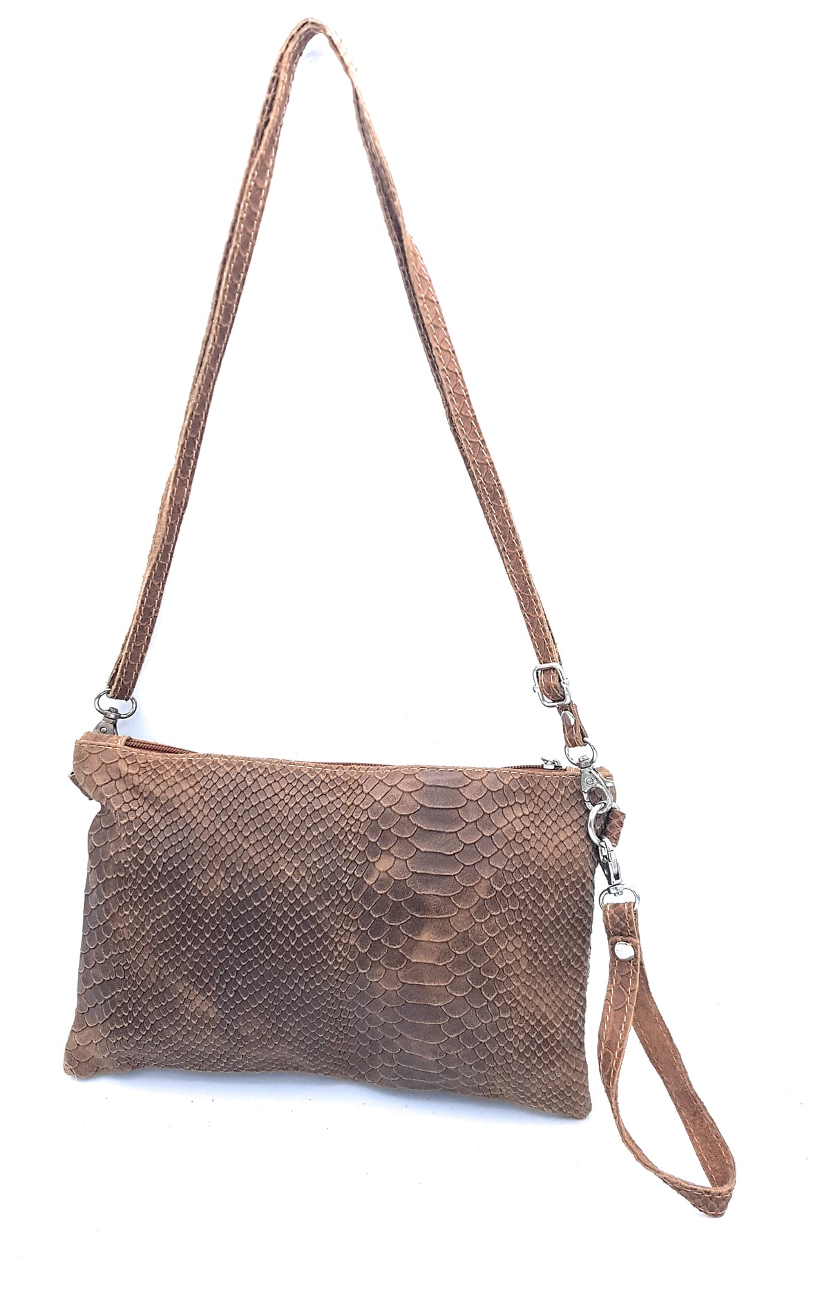 Sac pochette Poloma en cuir ~ Camel