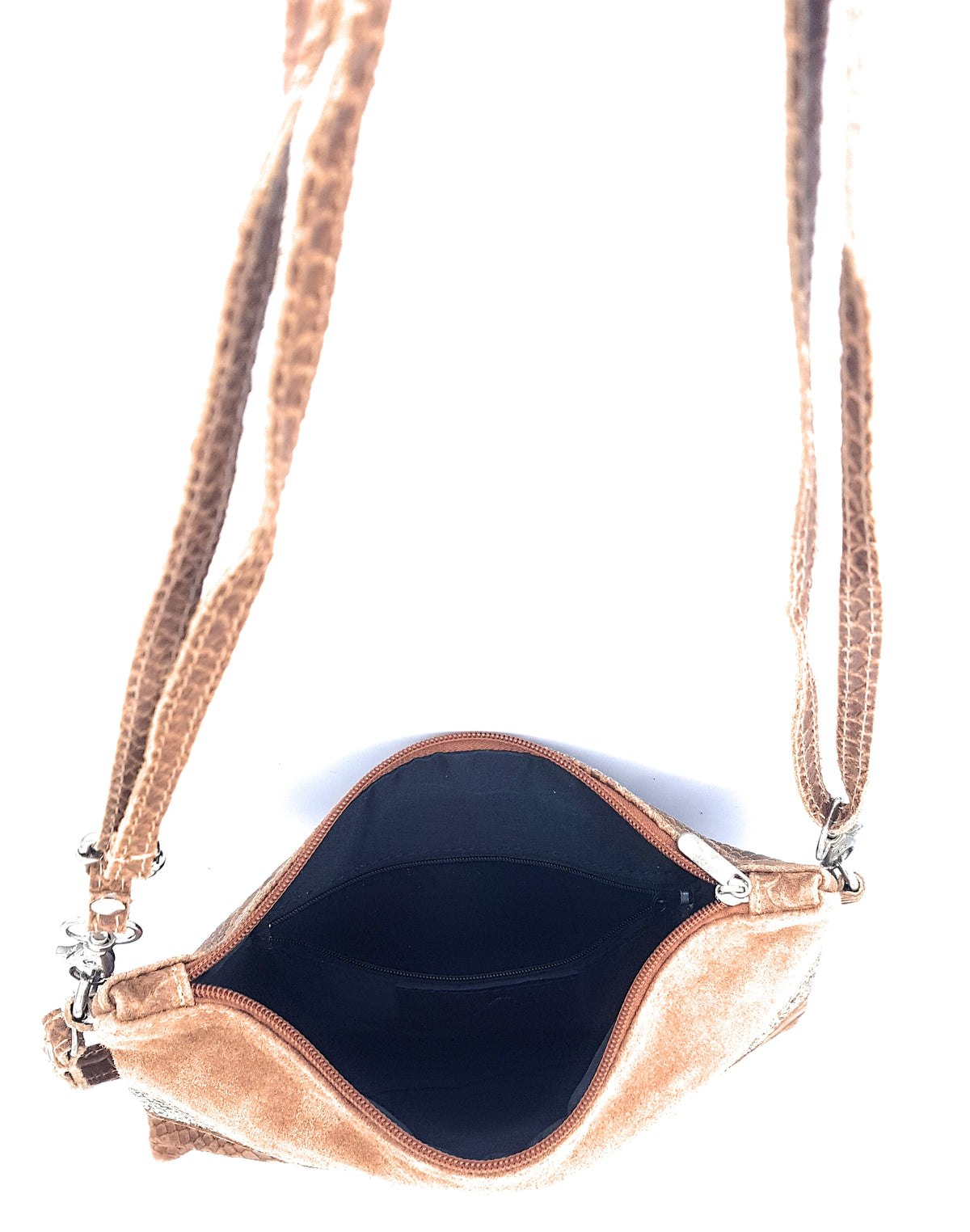 Sac pochette Poloma en cuir ~ Camel