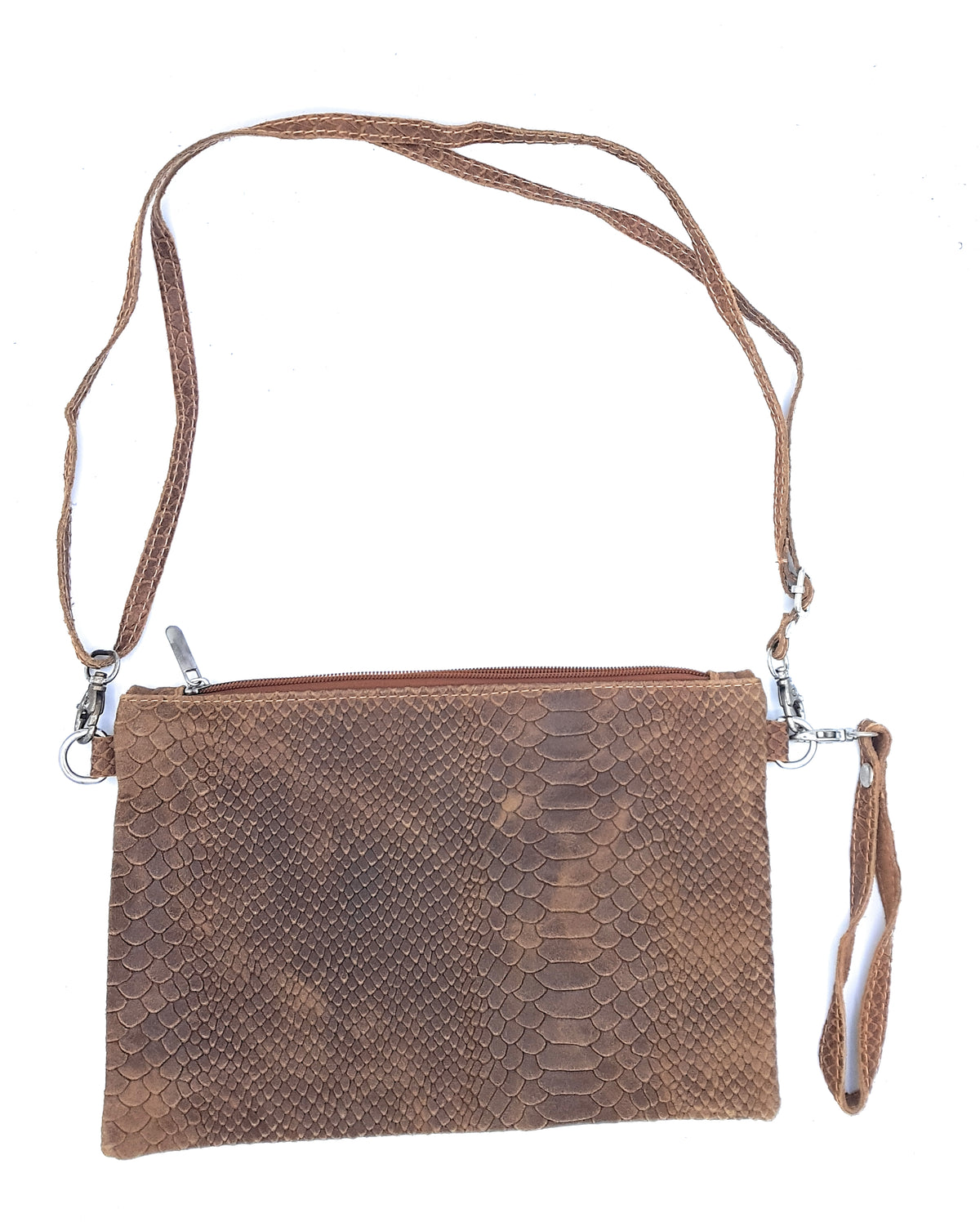 Sac pochette Poloma en cuir ~ Camel
