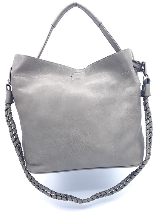 Sac seau Oneida en similicuir 2 en 1 ~ Gris