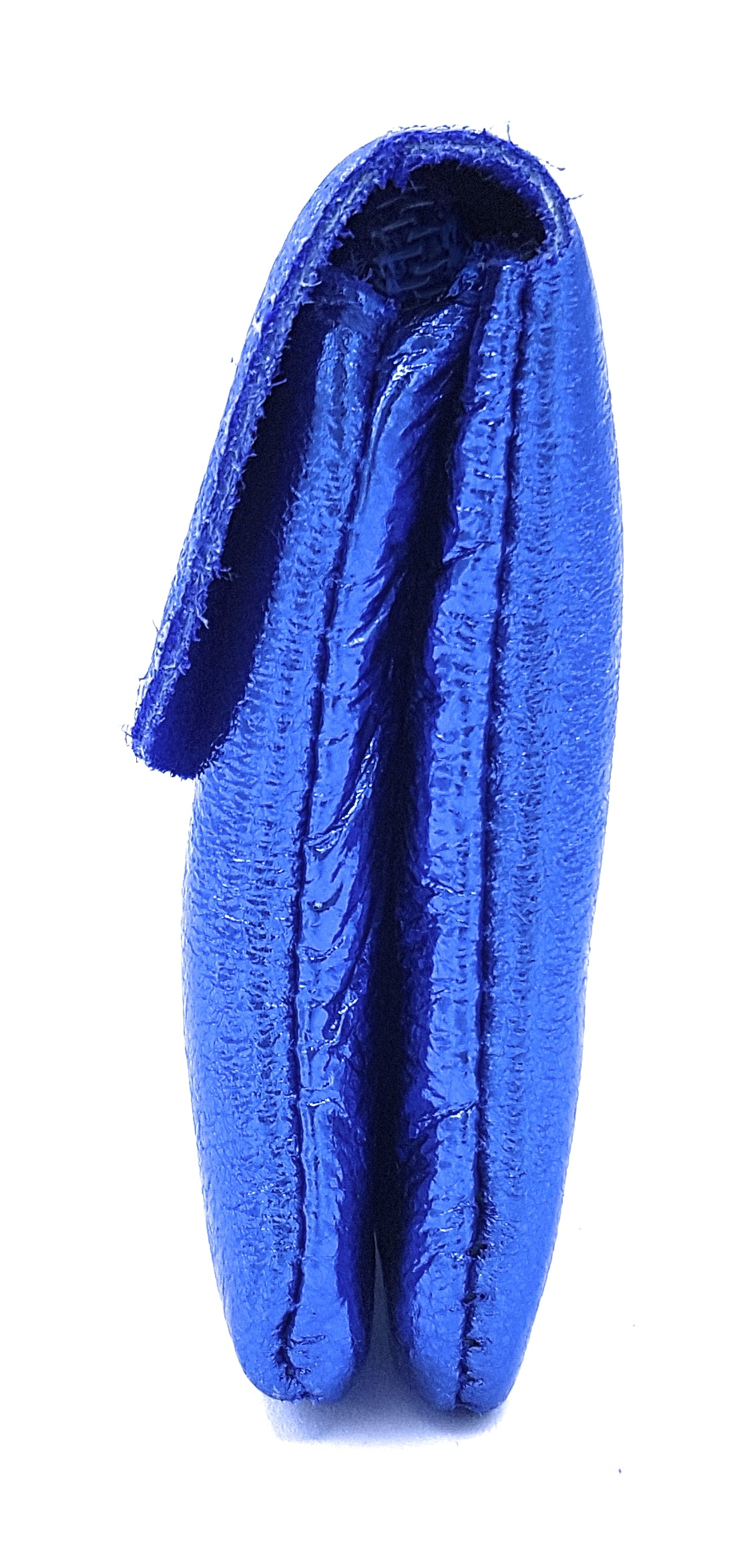 Porte-monnaie Aponi cuir irisé italien ~ Bleu royal