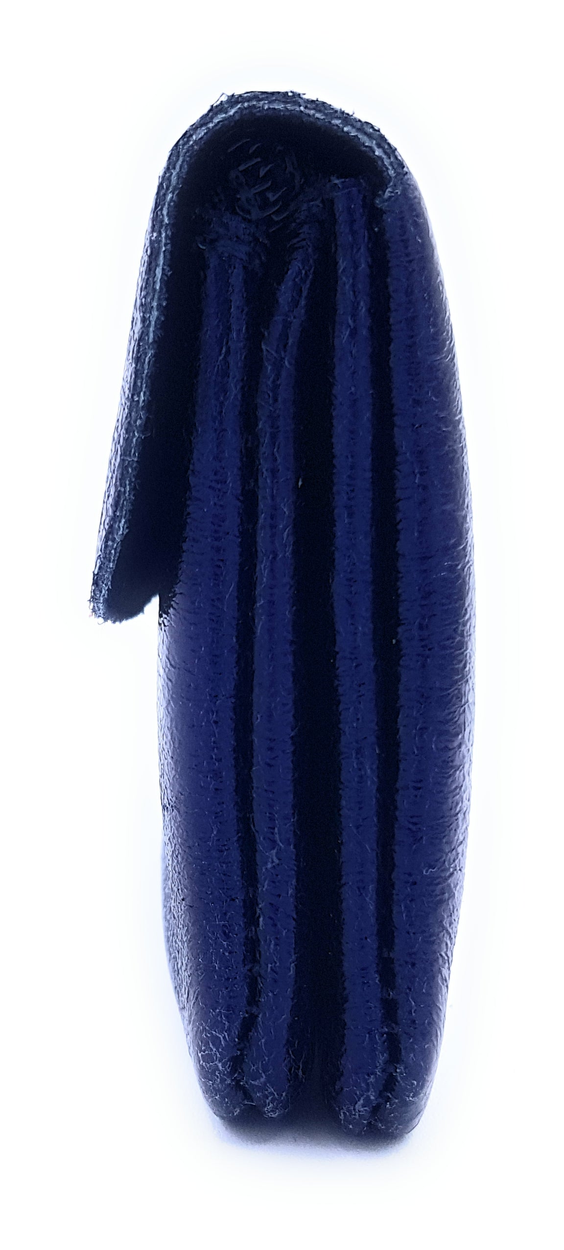 Porte-monnaie Aponi cuir irisé italien ~ Bleu nuit