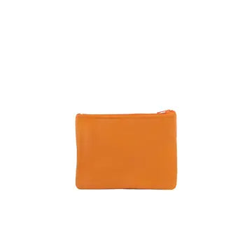 Porte-monnaie Isi en cuir revalorisé ~ Orange clair