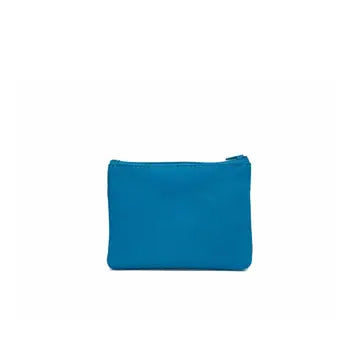 Porte-monnaie Isi en cuir revalorisé ~ Bleu turquoise