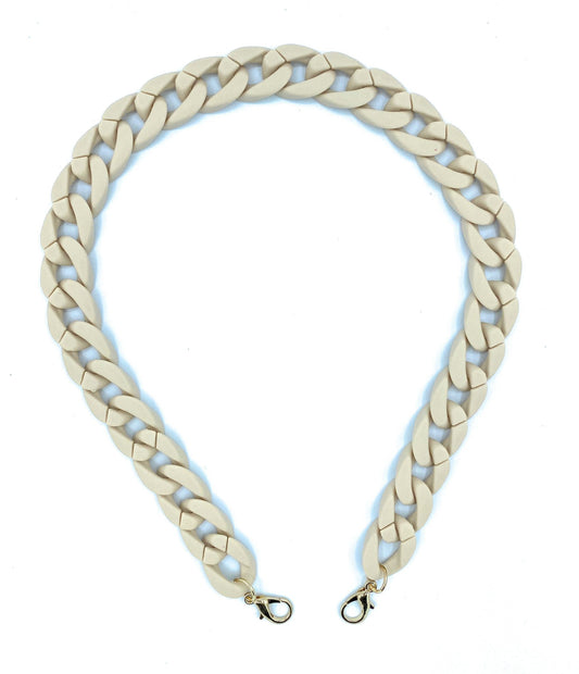 Bandoulière amovible en acrylique pour sac ~ Beige