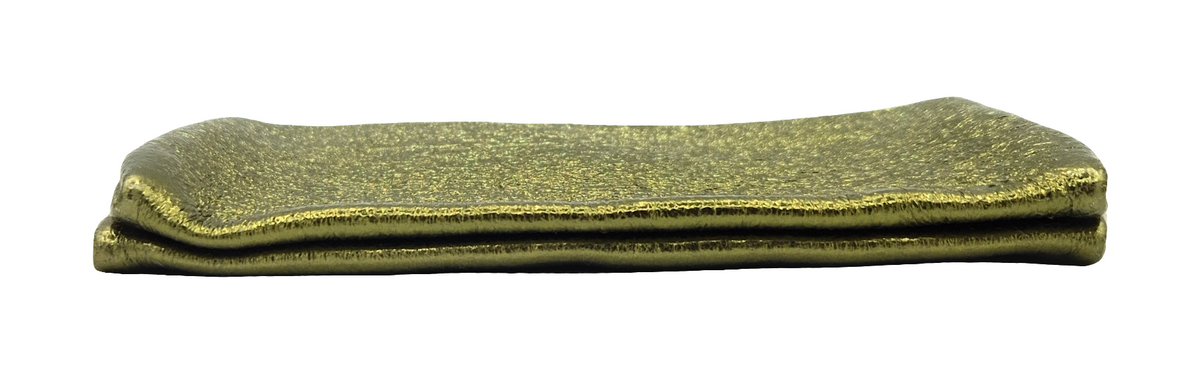 Porte-monnaie Aquene en cuir irisé ~ Kaki