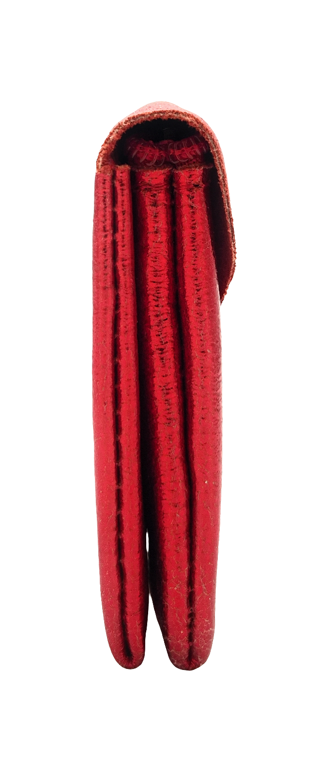 Porte-monnaie Aquene en cuir irisé ~ Rouge