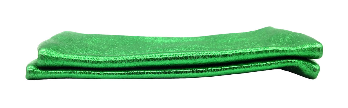 Porte-monnaie Aquene en cuir irisé ~ Vert émeraude