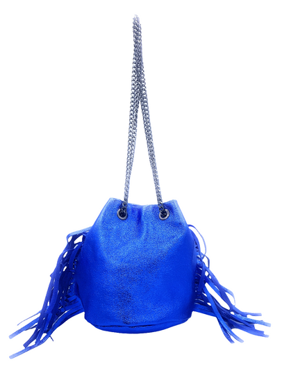 Anoki Iridescent Leather Purse ~ Royal Blue