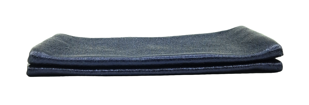 Porte-monnaie Aquene en cuir irisé ~ Bleu marine