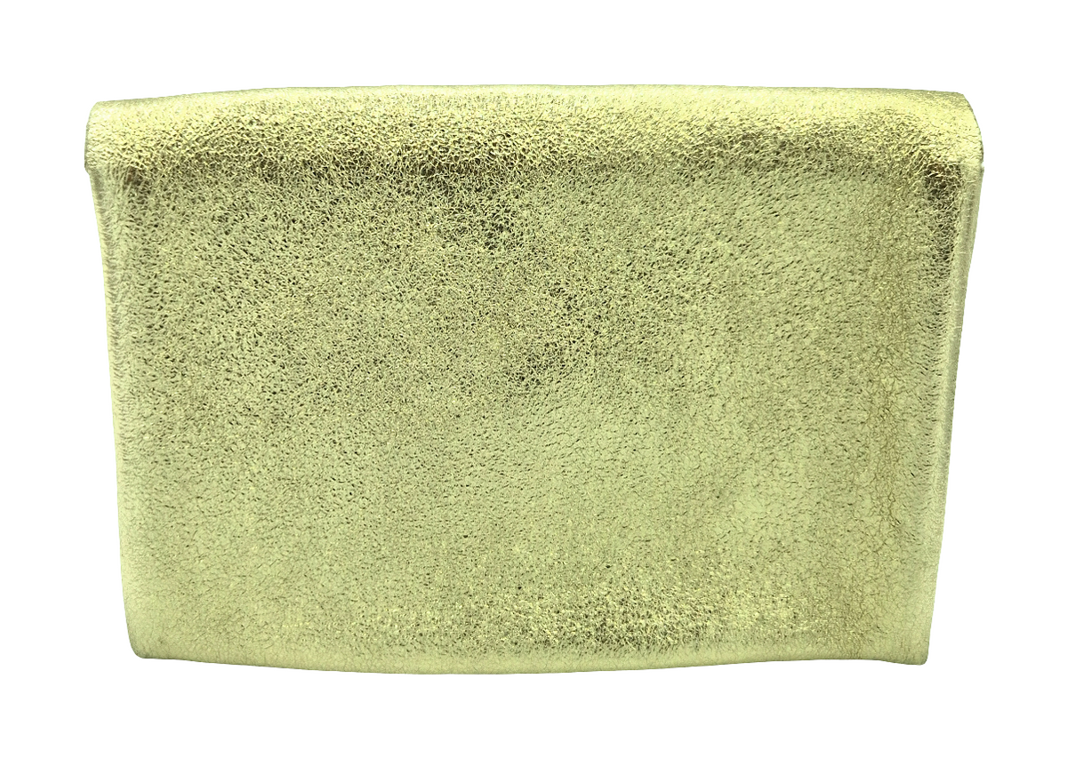 Porte-monnaie Aquene en cuir irisé ~ Doré
