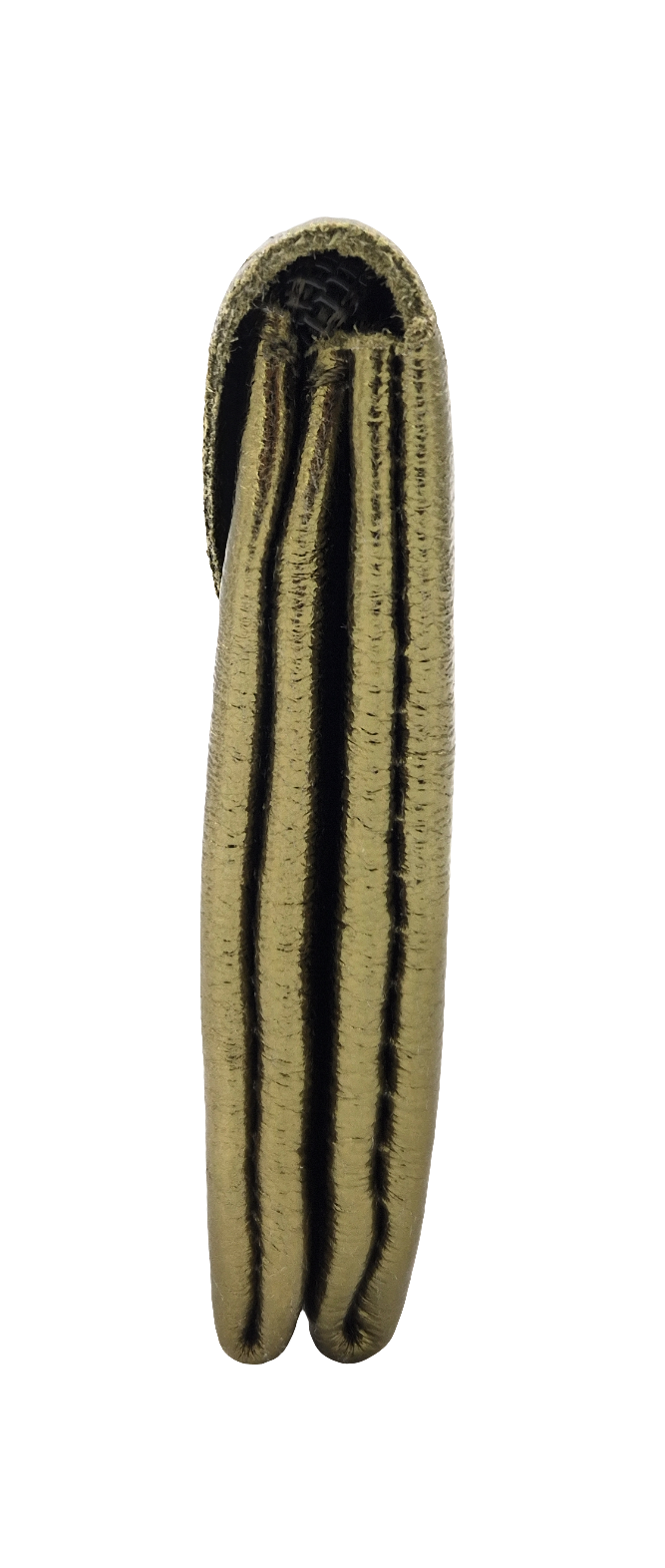 Porte-monnaie Aquene en cuir irisé ~ Kaki
