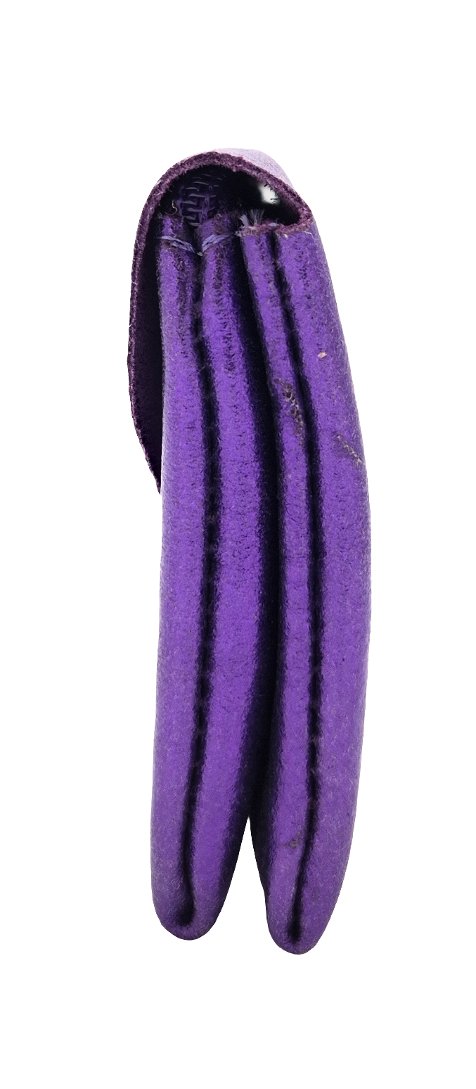 Porte-monnaie Aquene en cuir irisé ~ Violet