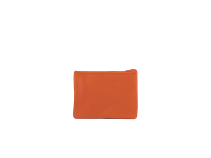 Porte-monnaie Isi en cuir revalorisé ~ Orange