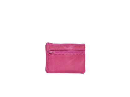 Porte-monnaie Isi en cuir revalorisé ~ Rose