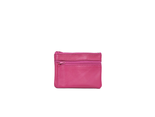 Porte-monnaie Isi en cuir revalorisé ~ Rose