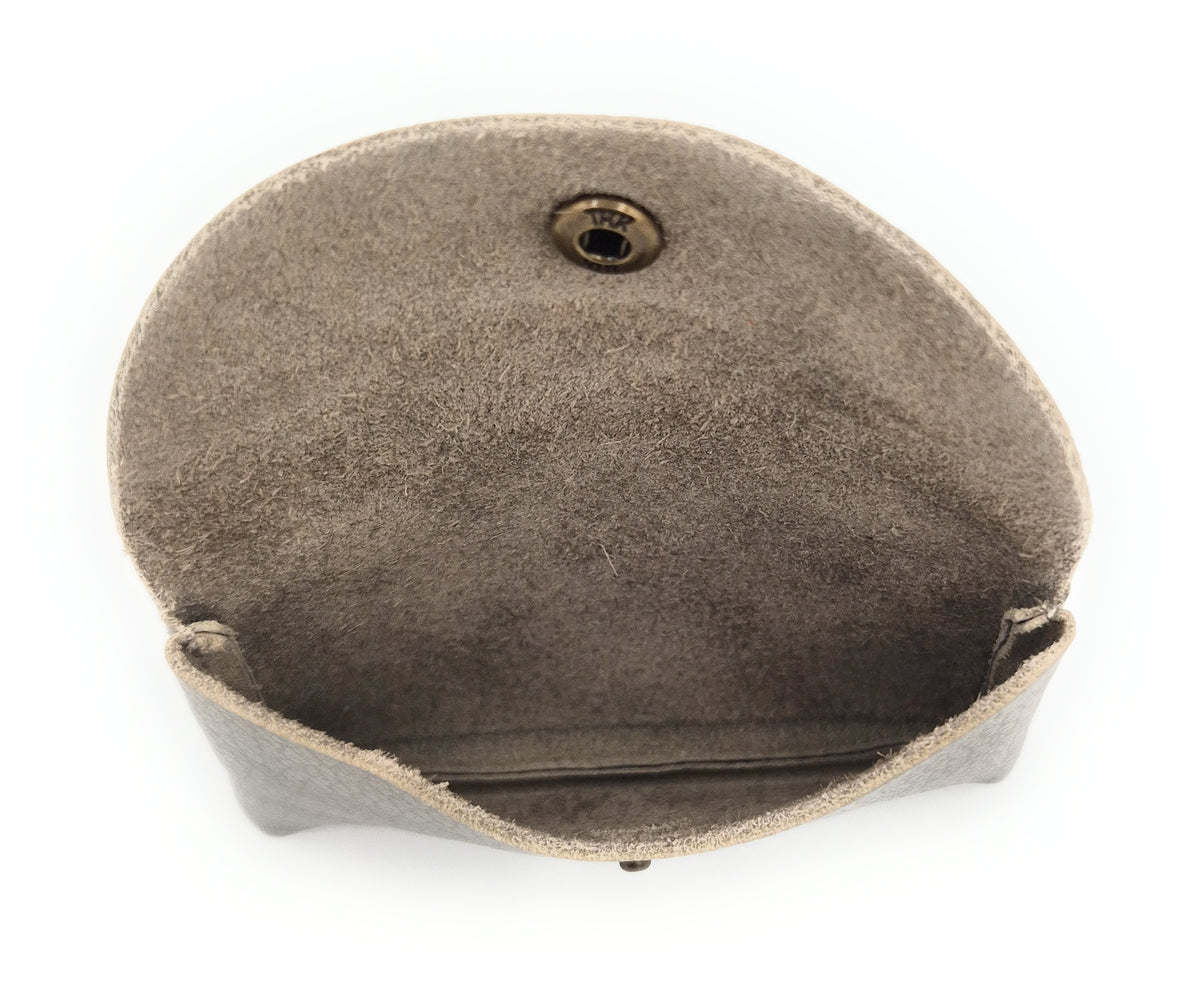Nita Leather Purse ~ Grey