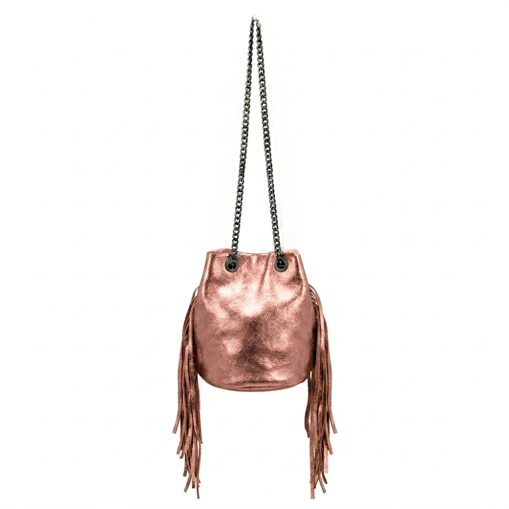 Anoki Iridescent Leather Purse ~ Champagne