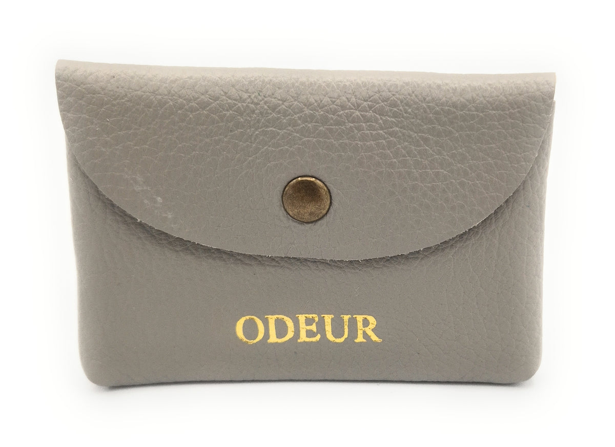 Nita Leather Purse ~ Grey