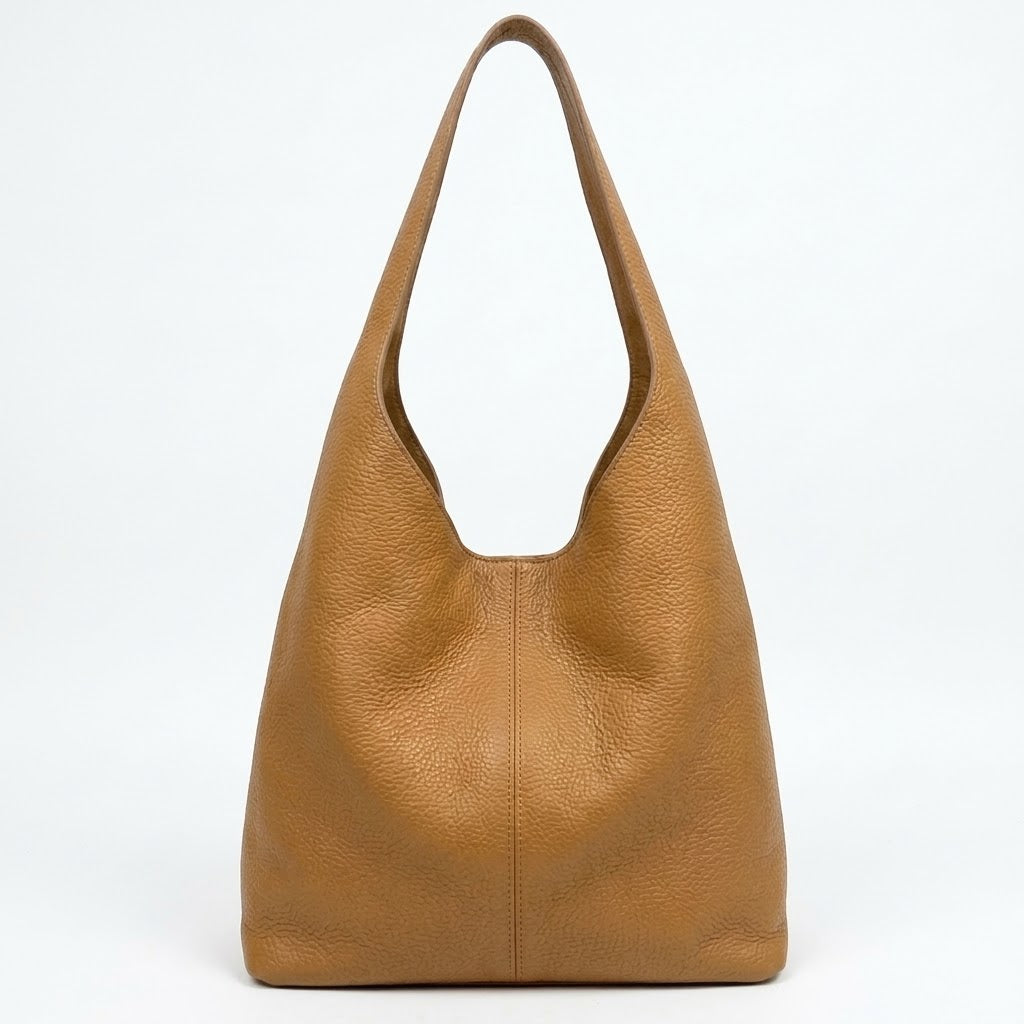 Sac cabas hobo cuir Lulu ~ Camel