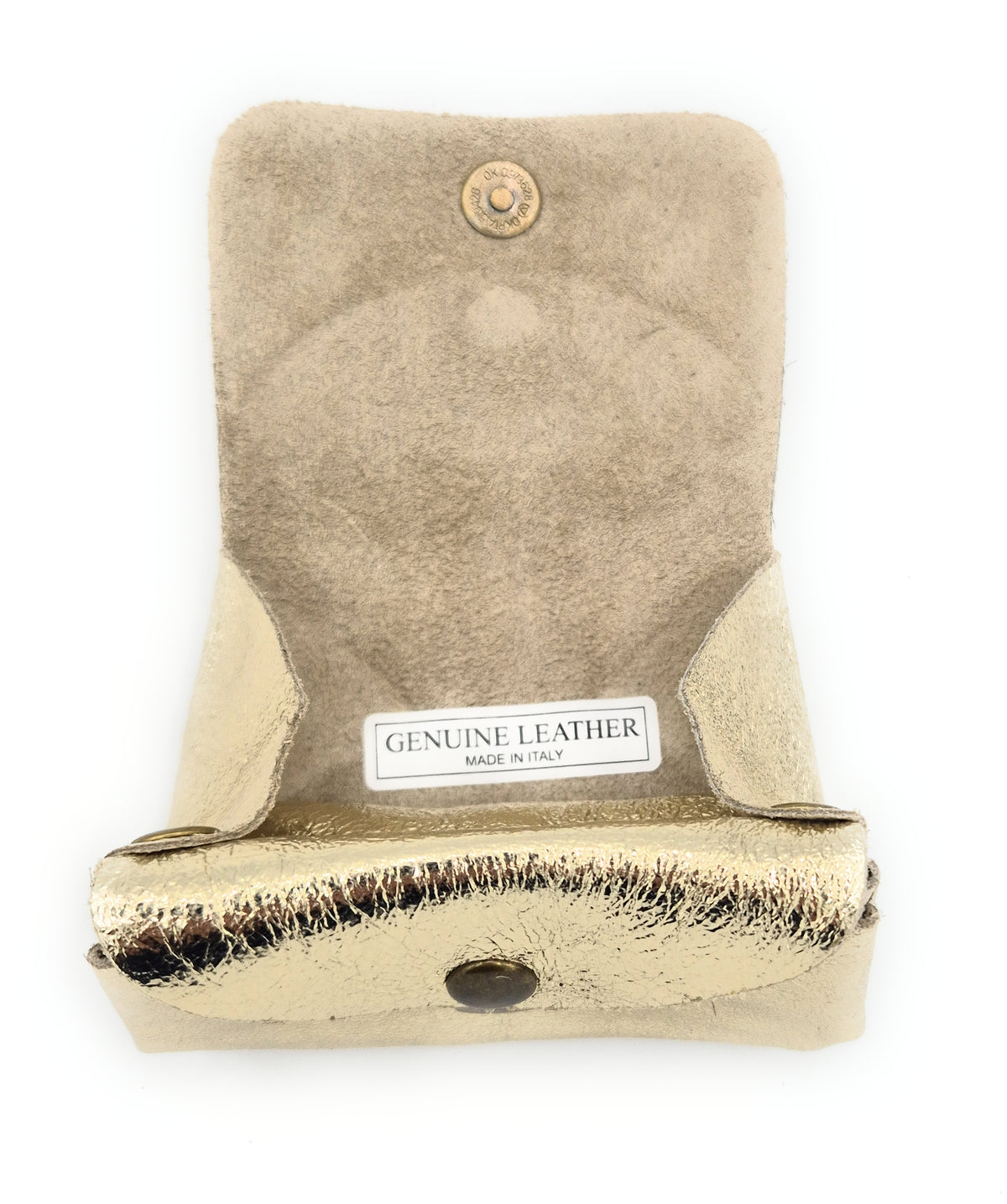 Porte-monnaie Etania en cuir irisé ~ Doré