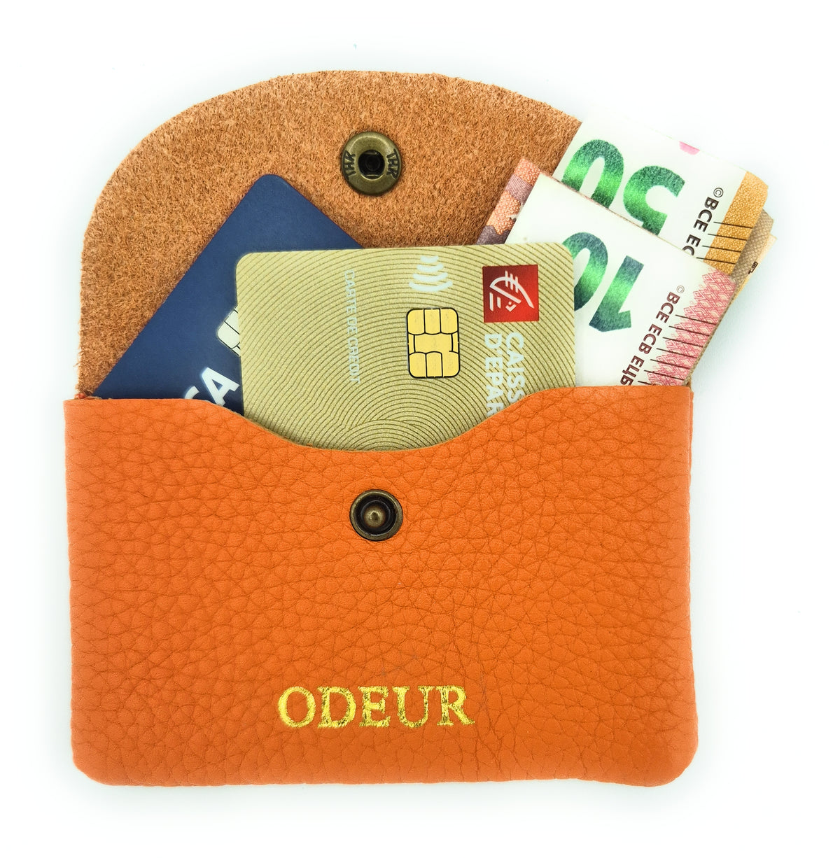 Nita Leather Purse ~ Orange