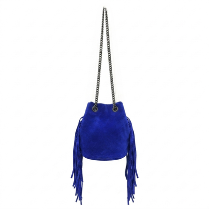 Anoki Suede Leather Purse ~ Royal Blue