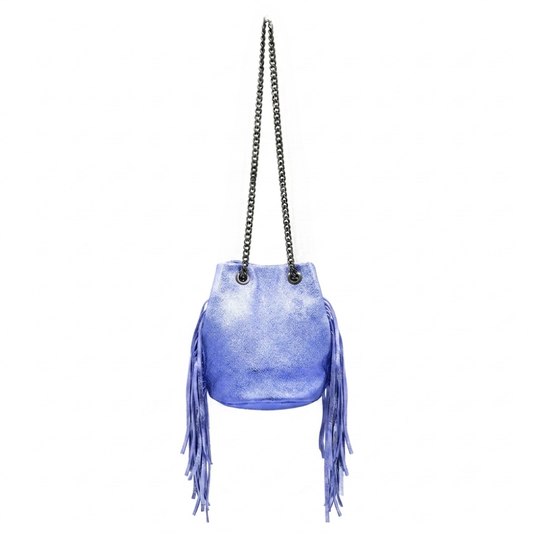 Sac bourse Anoki en cuir irisé ~ Lavande