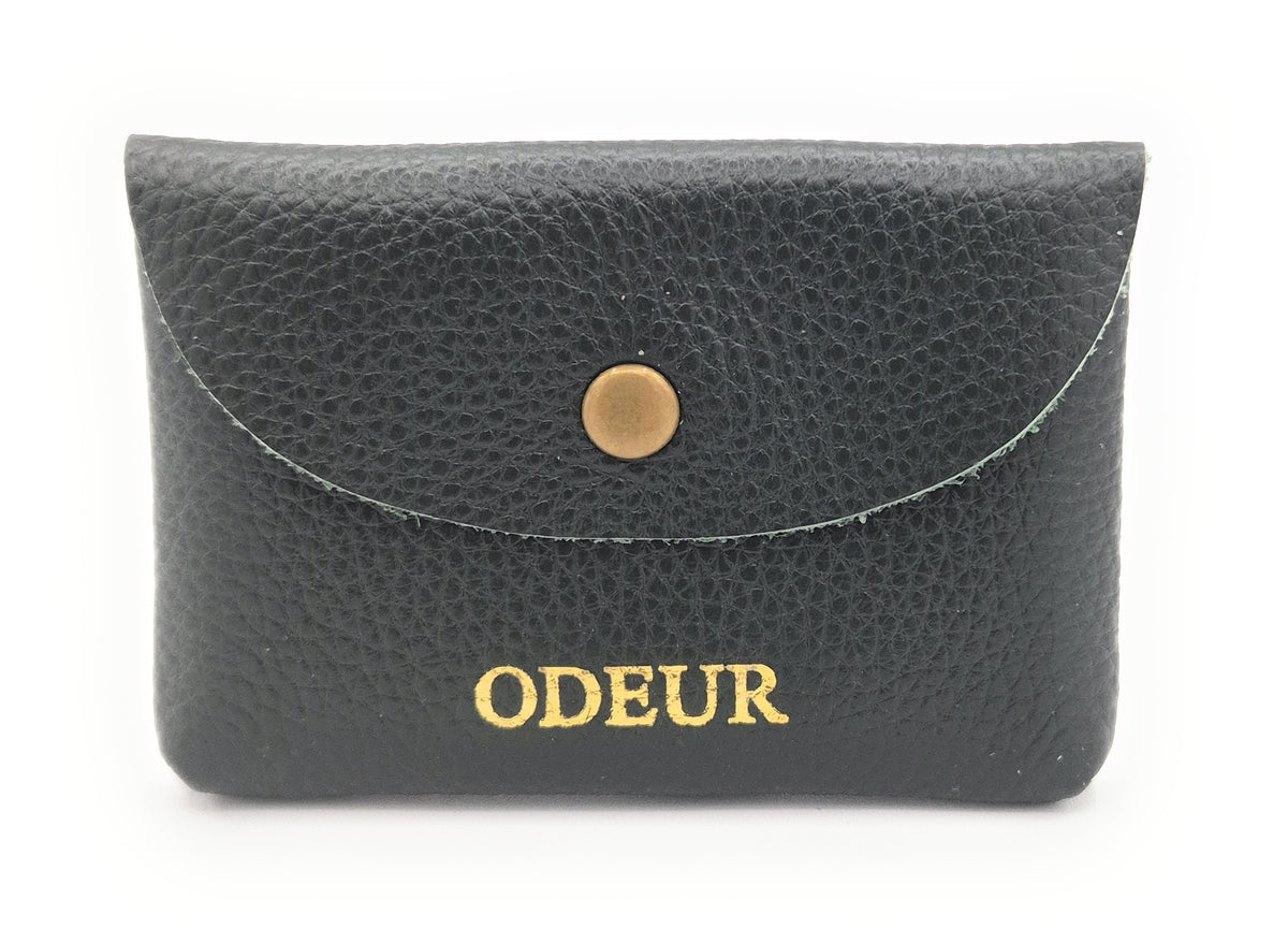 Porte-cartes Nita en cuir ~ Vert Sapin
