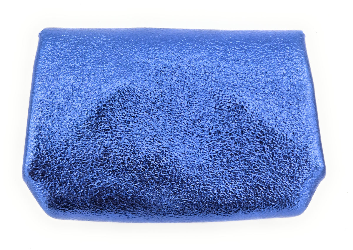 Etania Iridescent Leather Purse ~ Royal Blue 