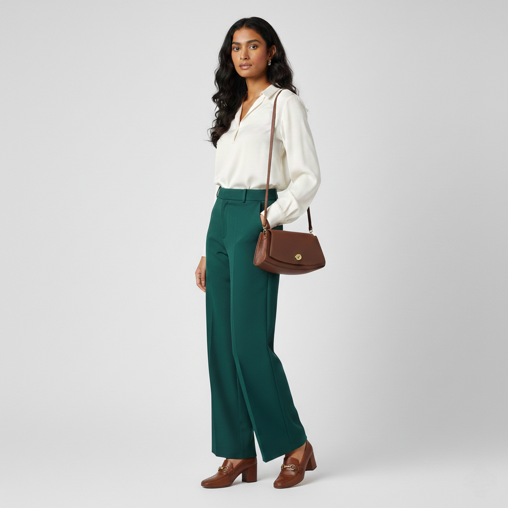 Paco Leather Half Moon Shoulder Bag ~ Brown