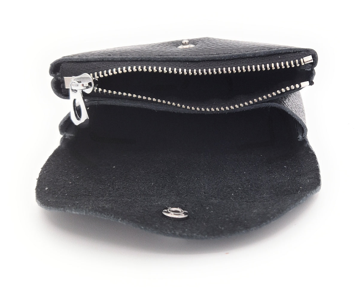 Porte-monnaie Anaba en cuir ~ Noir