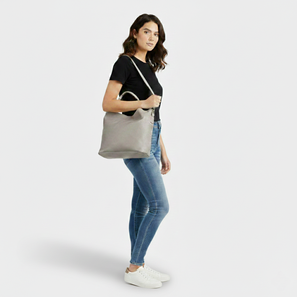 Sac seau Oneida en similicuir 2 en 1 ~ Gris