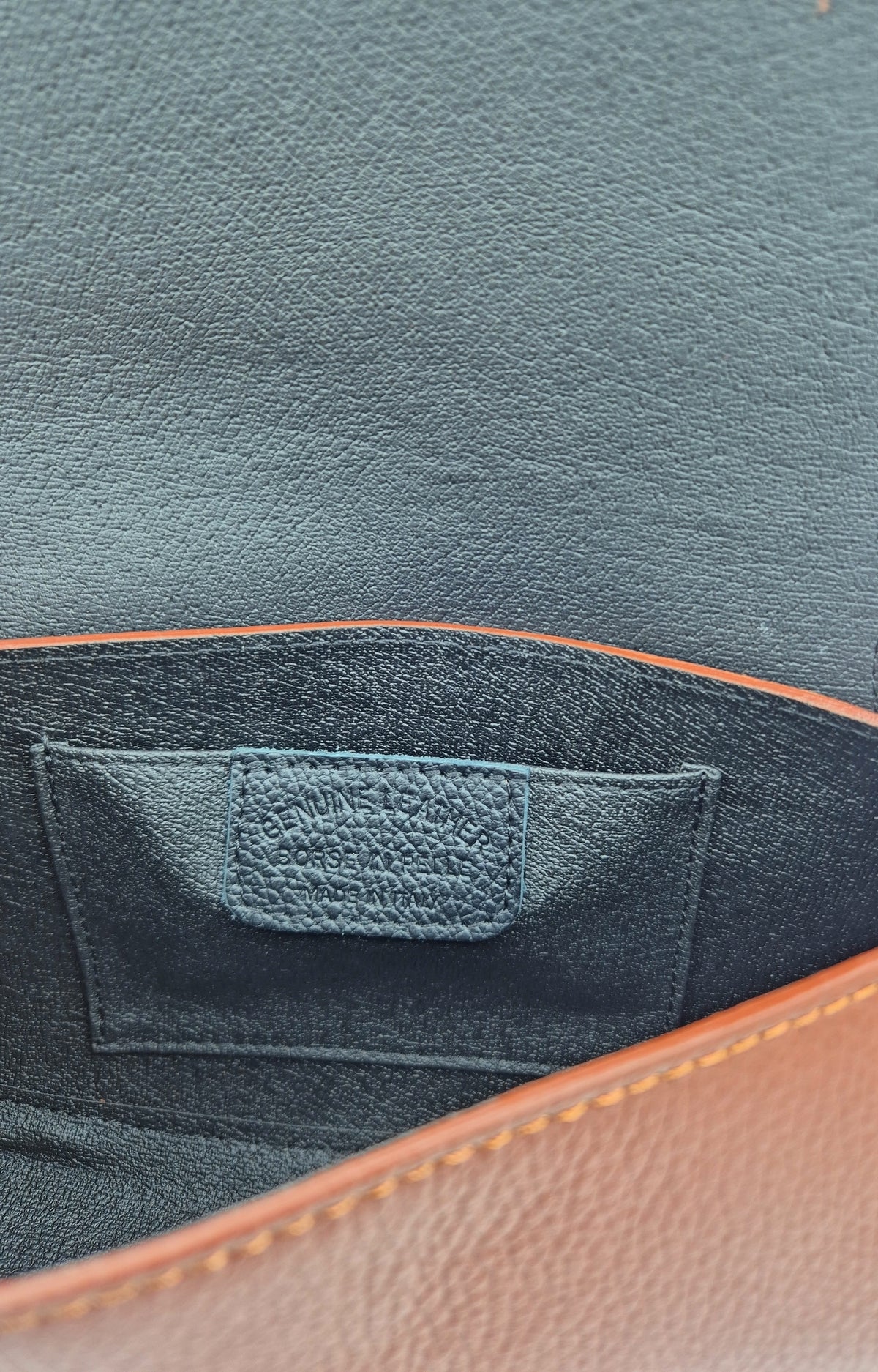 Paco Leather Half Moon Shoulder Bag ~ Brown