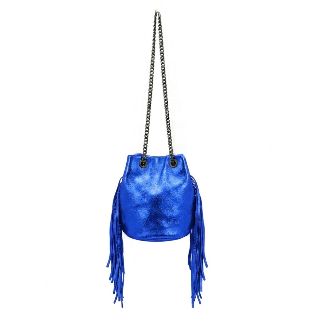 Anoki Iridescent Leather Purse ~ Royal Blue
