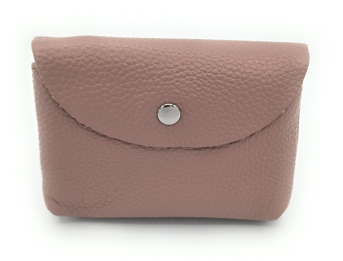 Porte-monnaie Anaba en cuir ~ Taupe