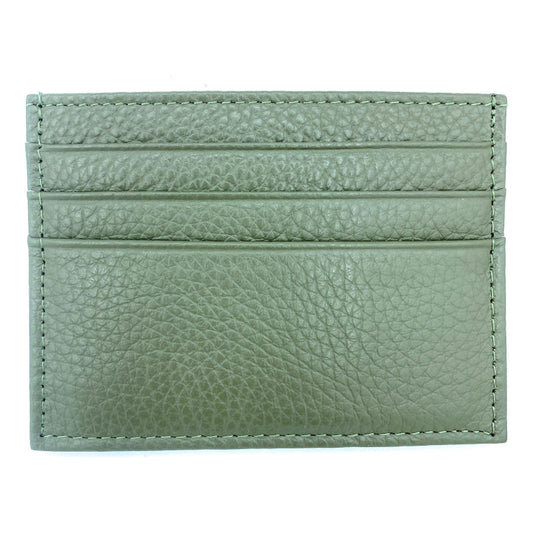 Porte cartes Istu en cuir ~ Kaki